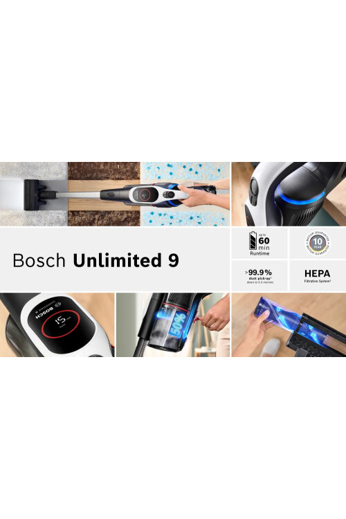 BCS931WBA Şarjlı Süpürge Unlimited 9 Beyaz