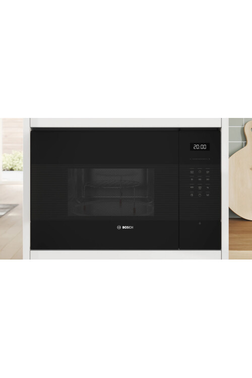 BEL554MB2  Serie 6 Ankastre Mikrodalga, Izgara Fonksiyonlu 59 x 38 cm Siyah