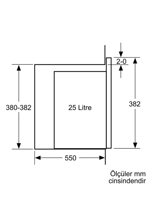 BEL554MW2  Serie 6 Ankastre Mikrodalga, Izgara Fonksiyonlu 59 x 38 cm Beyaz