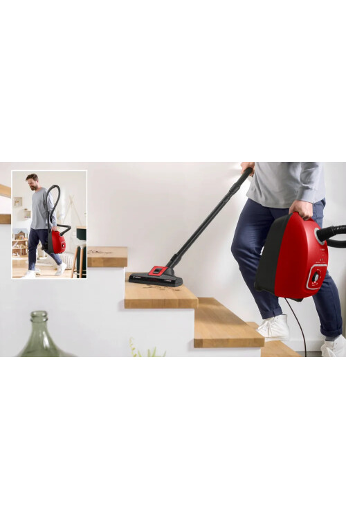 BGL41PET2H Serie 4 Toz torbalı Süpürge ProAnimal Kırmızı