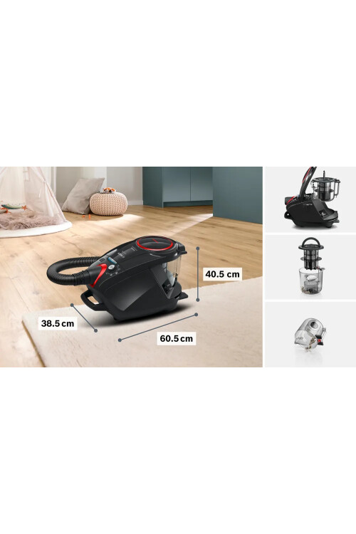 BGS7POW2 Serie 8 Toz torbasız Süpürge ProPower Siyah