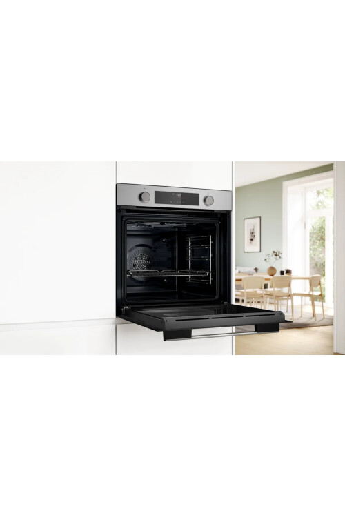 HUA717BR0T Serie 4 Buhar Destekli Ankastre Fırın 60 x 60 cm Inox