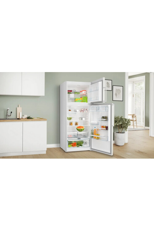 KDN76AIE1N  Serie 6 Üstten Donduruculu Buzdolabı 186 x 75 cm Kolay temizlenebilir Inox, Total No Frost