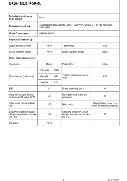 KGP86AXB0N Serie 8 Alttan Donduruculu Buzdolabı 186 x 86 cm Parmak izi bırakmayan siyah inoks