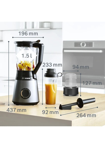 MMB6177S Serie 4 Blender VitaPower 1200 W Gümüş