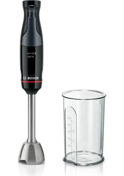 MSM4B610 Serie 4 El Blenderı ErgoMaster 1000 W Siyah, Antrasit