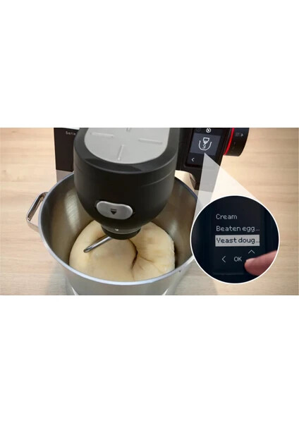 MUMS6ZS00 Serie 6 Kitchen machine with scale 1600 W Siyah, Fırçalanmış paslanmaz çelik