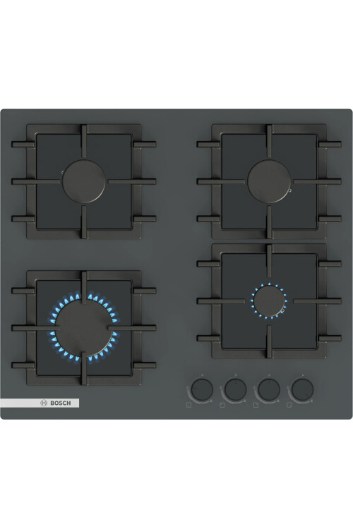 PNN6B9P40O Serie 4 Gazlı Ocak 60 cm Sert cam, Antrasit gri