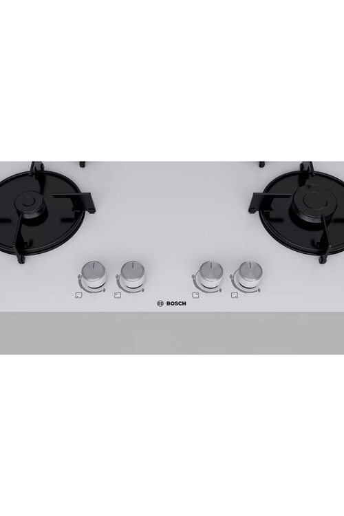 PNP7B2O10O Serie 4 Gazlı Ocak 75 cm Sert cam, Beyaz