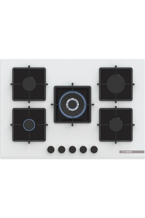 PNQ7B2P30O Serie 4 Gazlı Ocak 75 cm Sert cam, Beyaz