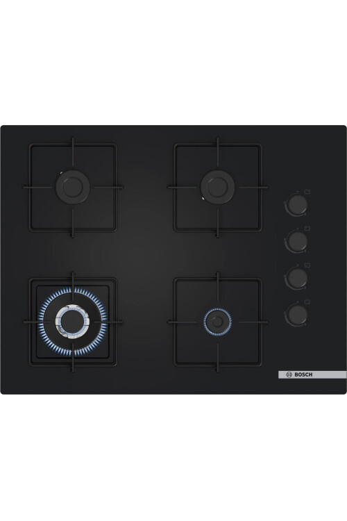 POH7C6P31O  Serie 4 Gazlı Ocak 67 cm Sert cam, Siyah