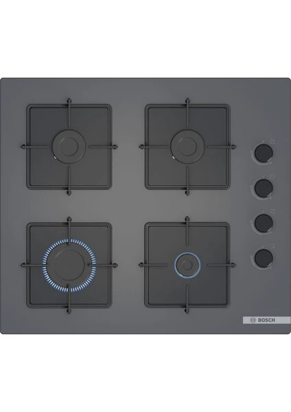POP6C9P30O Serie 4 Gazlı Ocak 60 cm Sert cam, Antrasit gri