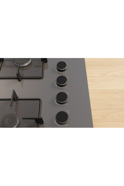 POP7C9P30O Serie 4 Gazlı Ocak 67 cm Sert cam, Antrasit gri