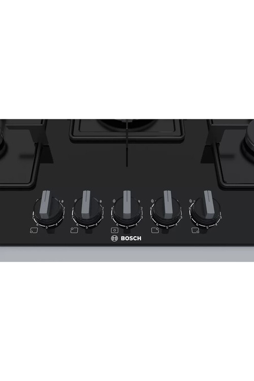 PPQ7A6B10 Serie 6 Gazlı Ocak 75 cm Sert cam, Siyah