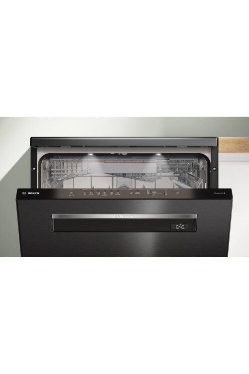 SMP6ENC60T  Serie 6 Solo Bulaşık Makinesi 60 cm Kolay Temizlenebilir Siyah Inox