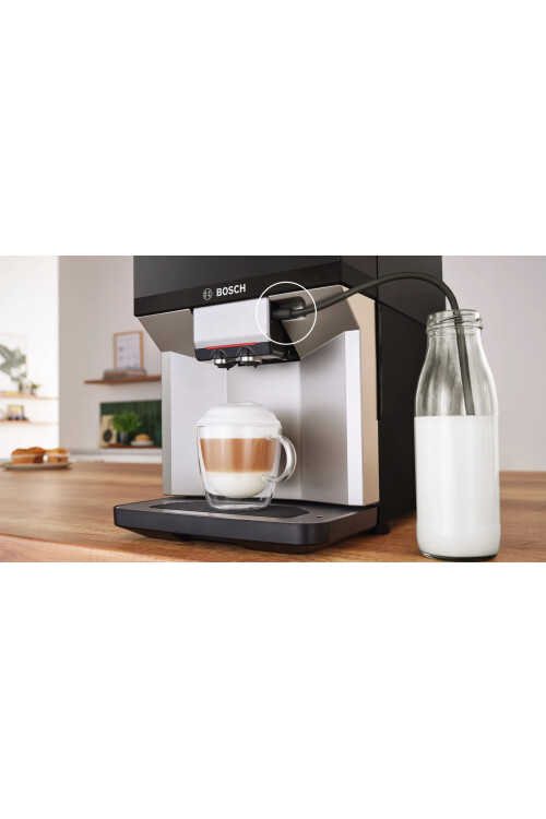 TPE40307  Serie 4 Tam Otomatik Kahve Makinesi VeroCafe Metalik inoks gümüş, Piyano siyah