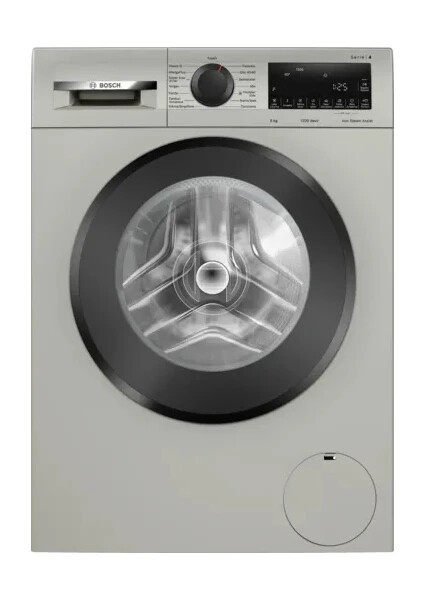 WGA242ZXTR Serie 4 Çamaşır Makinesi 9 kg 1200 dev./dak., Gümüş