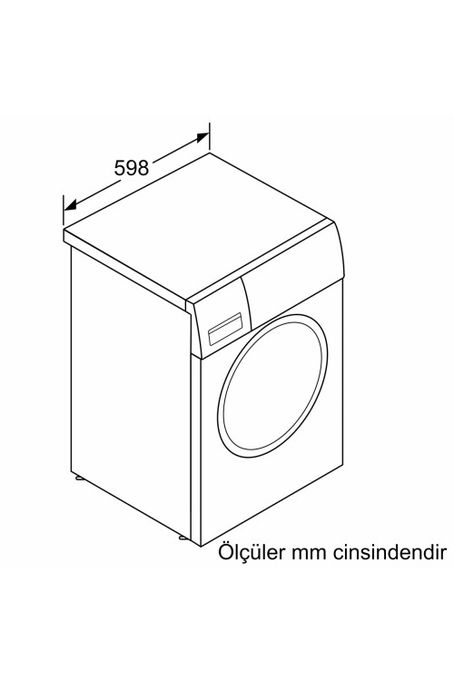 WGK264ZRTR Serie 6 Çamaşır Makinesi 11 kg maks. 1400 dev./dak., Antrasit