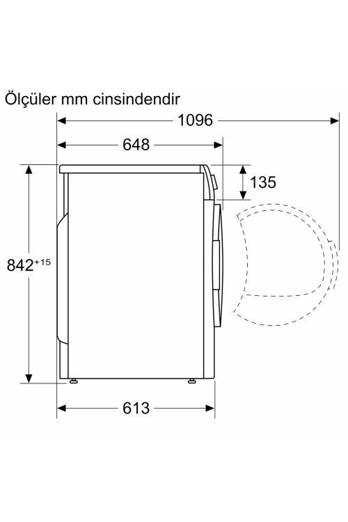WQG25201TR  Serie 4 Isı Pompalı Kurutma Makinesi 10 kg