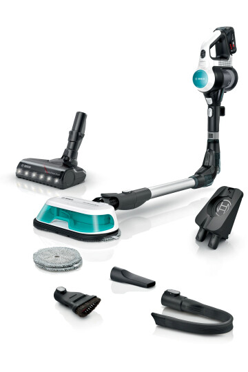 BBS71HYGTR  2si 1 arada Süpürme ve Silme Unlimited 7 ProHygienic Aqua Beyaz