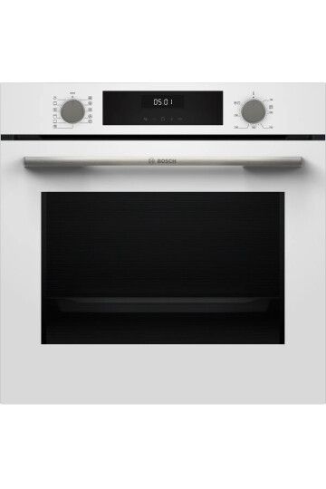 HUA717BV0 Serie 4 Buhar Destekli Ankastre Fırın 60 x 60 cm Beyaz