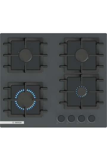 PNN6B9P40O Serie 4 Gazlı Ocak 60 cm Sert cam, Antrasit gri