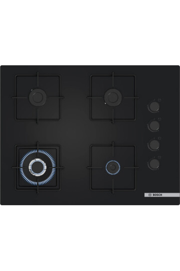 POH7C6P31O  Serie 4 Gazlı Ocak 67 cm Sert cam, Siyah