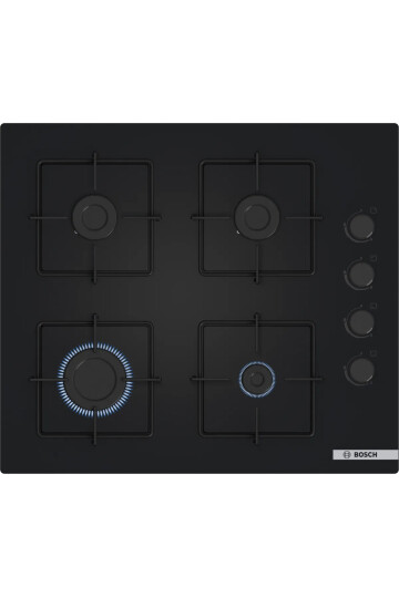 POP6C6P30O Serie 4 Gazlı Ocak 60 cm Sert cam, Siyah