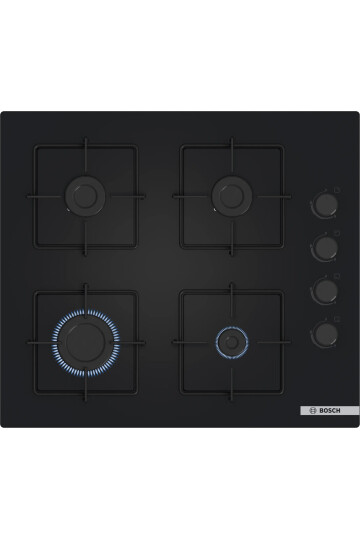 POP6C6P31O  Serie 4 Gazlı Ocak 60 cm Sert cam, Siyah