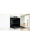 HUA717BV0 Serie 4 Buhar Destekli Ankastre Fırın 60 x 60 cm Beyaz