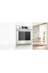 HUA736EV0T Serie 4 Buhar Destekli Ankastre Fırın 60 x 60 cm Beyaz